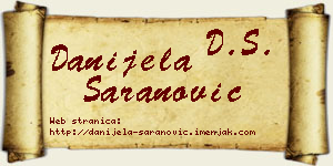 Danijela Šaranović vizit kartica
